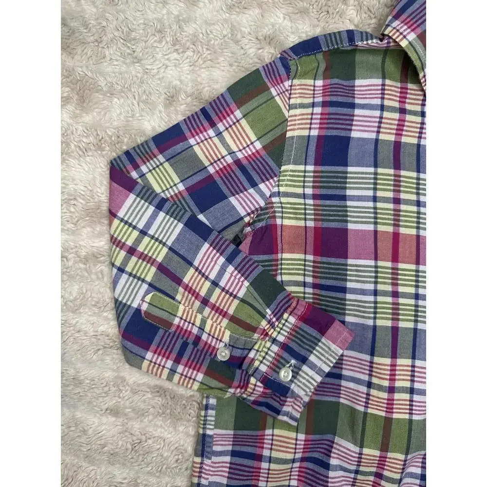Ralph Lauren classic multicolored plaid button-down shirt Size 4/4T